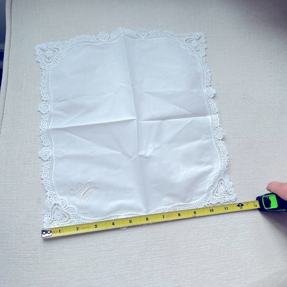 NWOT handkerchief with A embroidered - Picture 2 of 4